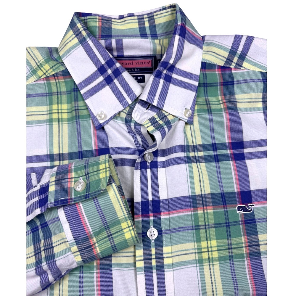 Vineyard Vines Multicolor Plaid Casual Button Down Shirt